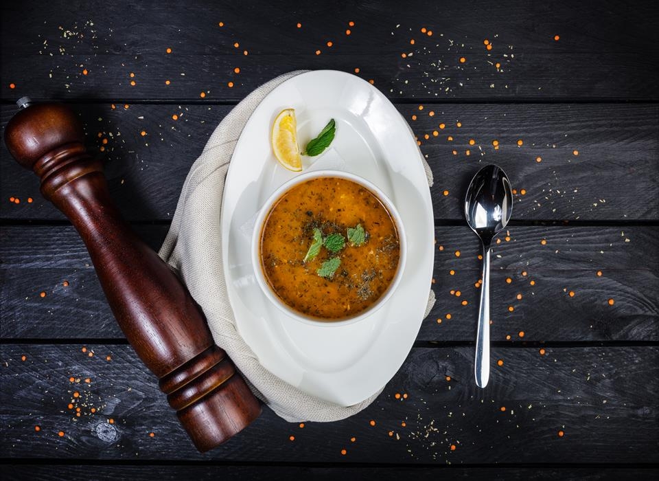Order Red Lentil Soup + 1 Pita food online from Köy Grill store, East Brunswick on bringmethat.com