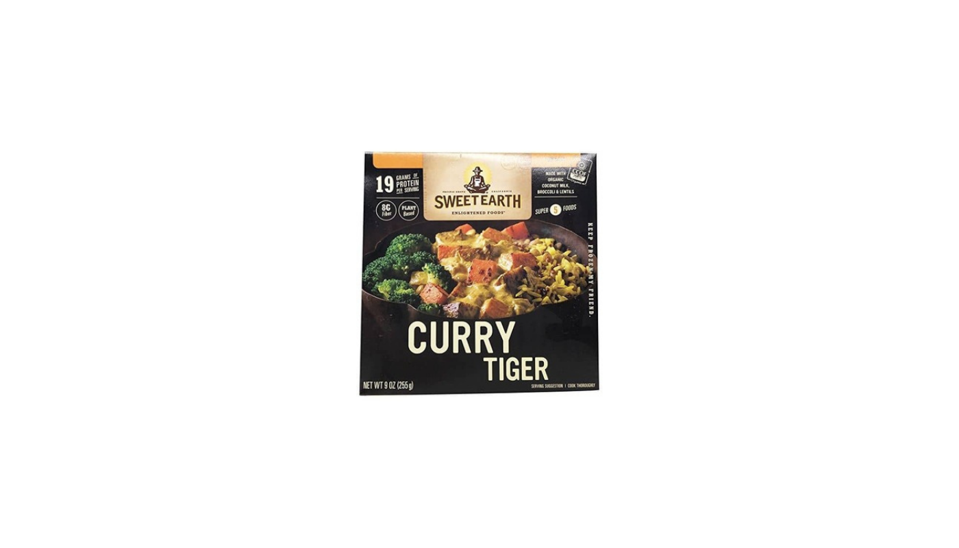 Order Sweet Earth Frozen Vegan Curry Tiger Meal 9 oz. food online from Luv Mart store, Santa Cruz on bringmethat.com