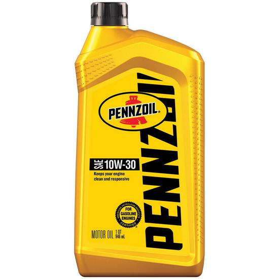 Order Pennzoil 10W-30 Conventional Motor Oil food online from Exxon Food Mart store, Port Huron on bringmethat.com