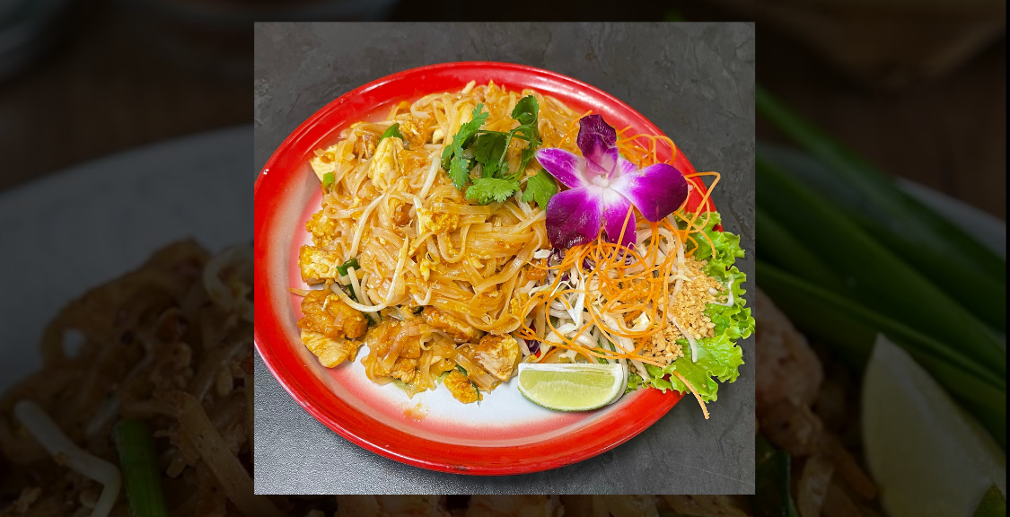 Order 29. Pad Thai food online from Thonglor Thai Bistro store, San Mateo on bringmethat.com