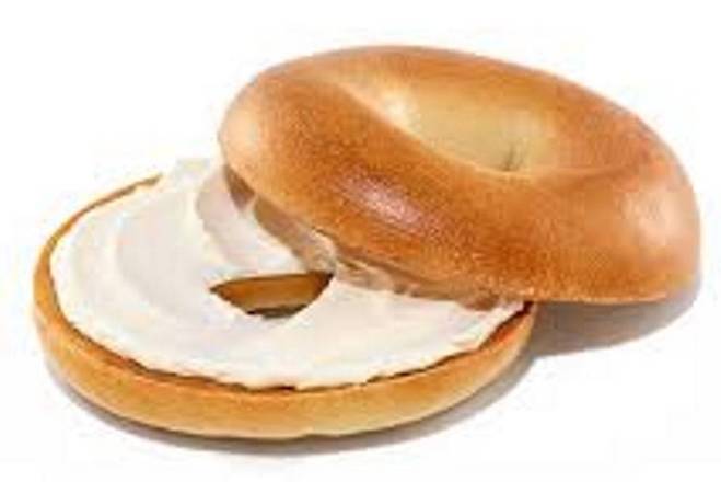 Order Bagel with Plain Cream Cheese food online from Nyc Bagel & Sandwich Shop store, Colleyville on bringmethat.com