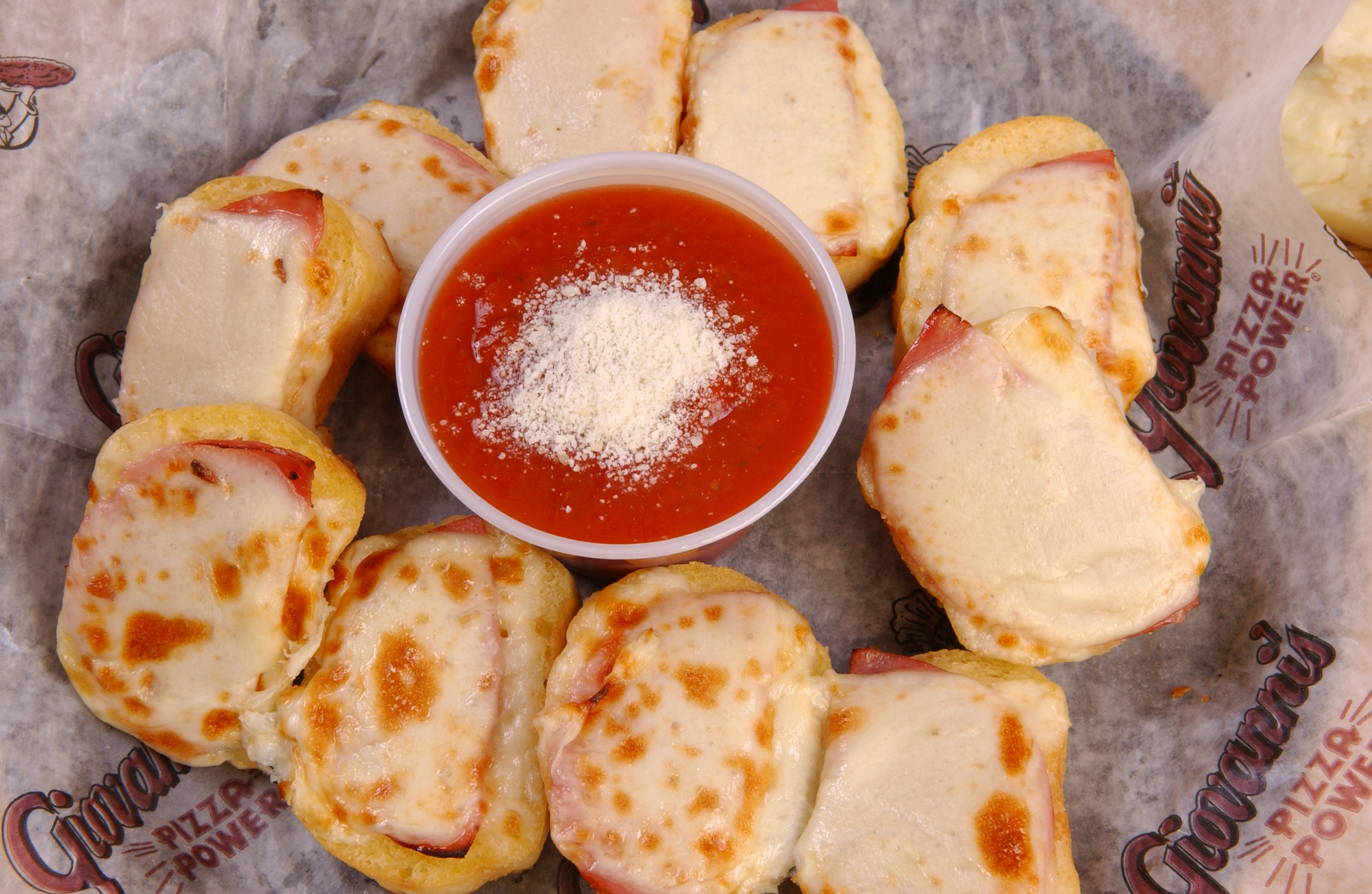 Order 10 piece Basket of Hot Garlic Bread food online from Giovanni's Pizza Place store, Charleston on bringmethat.com