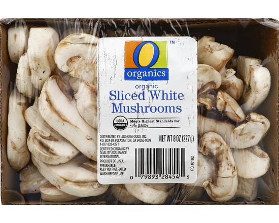 Order O Organics · Organic Sliced White Mushrooms (8 oz) food online from Vons store, Fillmore on bringmethat.com
