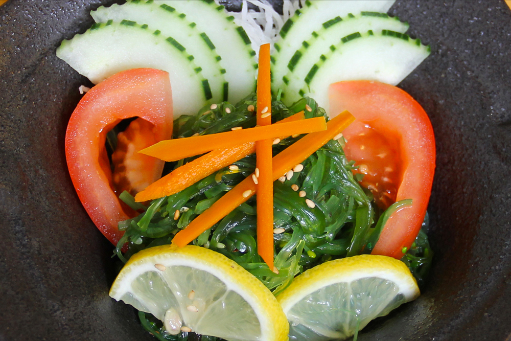 Order Seaweed Salad food online from Bishamon Japanese Restaurant & Karaoke Lounge store, Covina on bringmethat.com