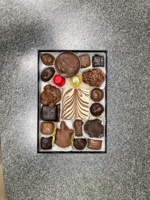 Order Gourmet Luxury Black Assorted Chocolate Box food online from Chocolate Wishes And Treats store, Clovis on bringmethat.com