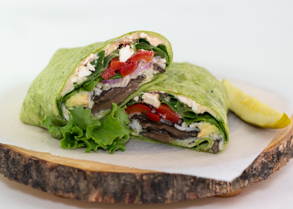 Order Veggie Wrap food online from High Tower Cafe store, Houston on bringmethat.com