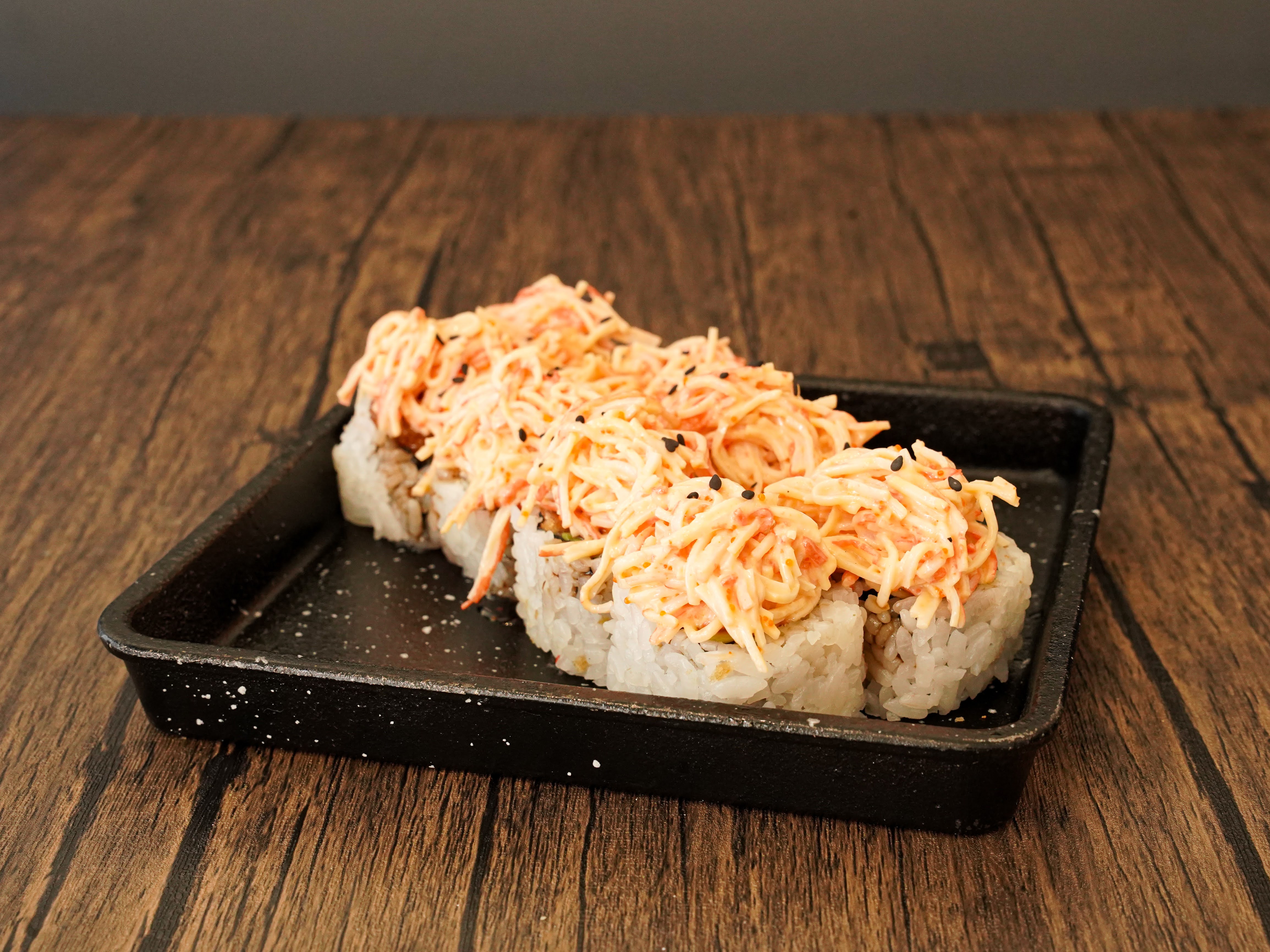 Order Fire Double Crab Roll  food online from Roll House Dragon store, Ridgefield Park on bringmethat.com