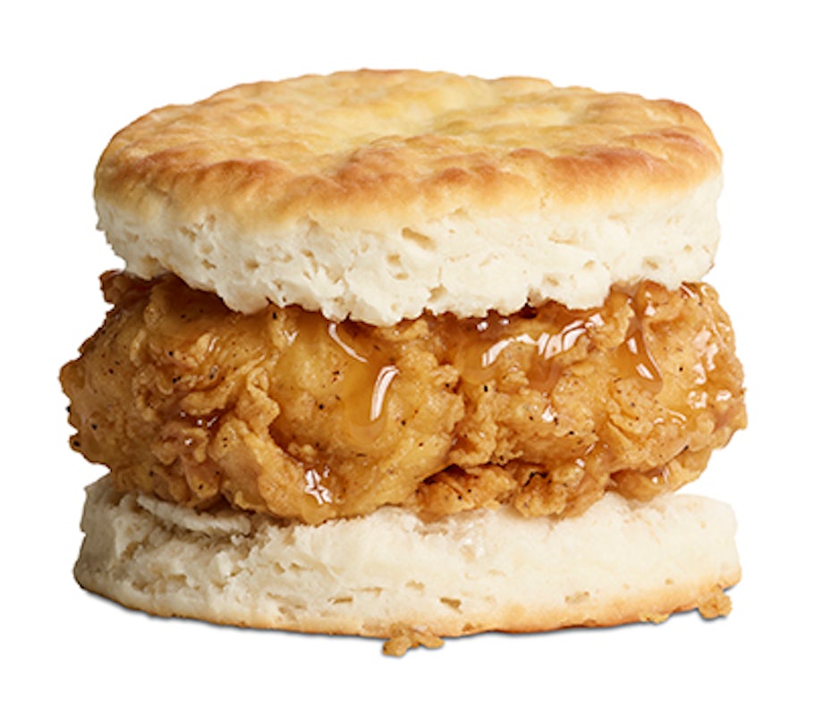Order Honey Maple Chicken Biscuit food online from Roy Rogers Restaurant store, Germantown on bringmethat.com