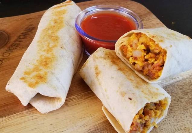 Order Chorizo Bacon Burrito food online from Soup Kettle Grille store, Meridian on bringmethat.com