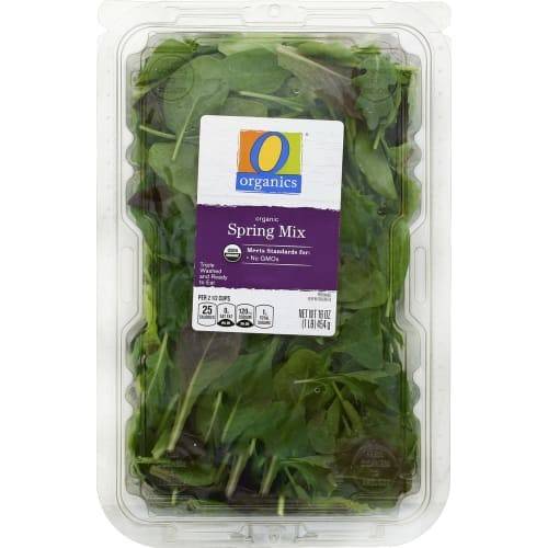 Order O Organics · Organic Spring Mix (16 oz) food online from Albertsons store, Bakersfield on bringmethat.com