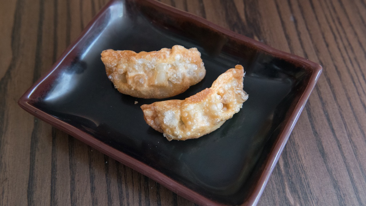 Order Fried Gyoza (1 piece) food online from U:Don store, Seattle on bringmethat.com