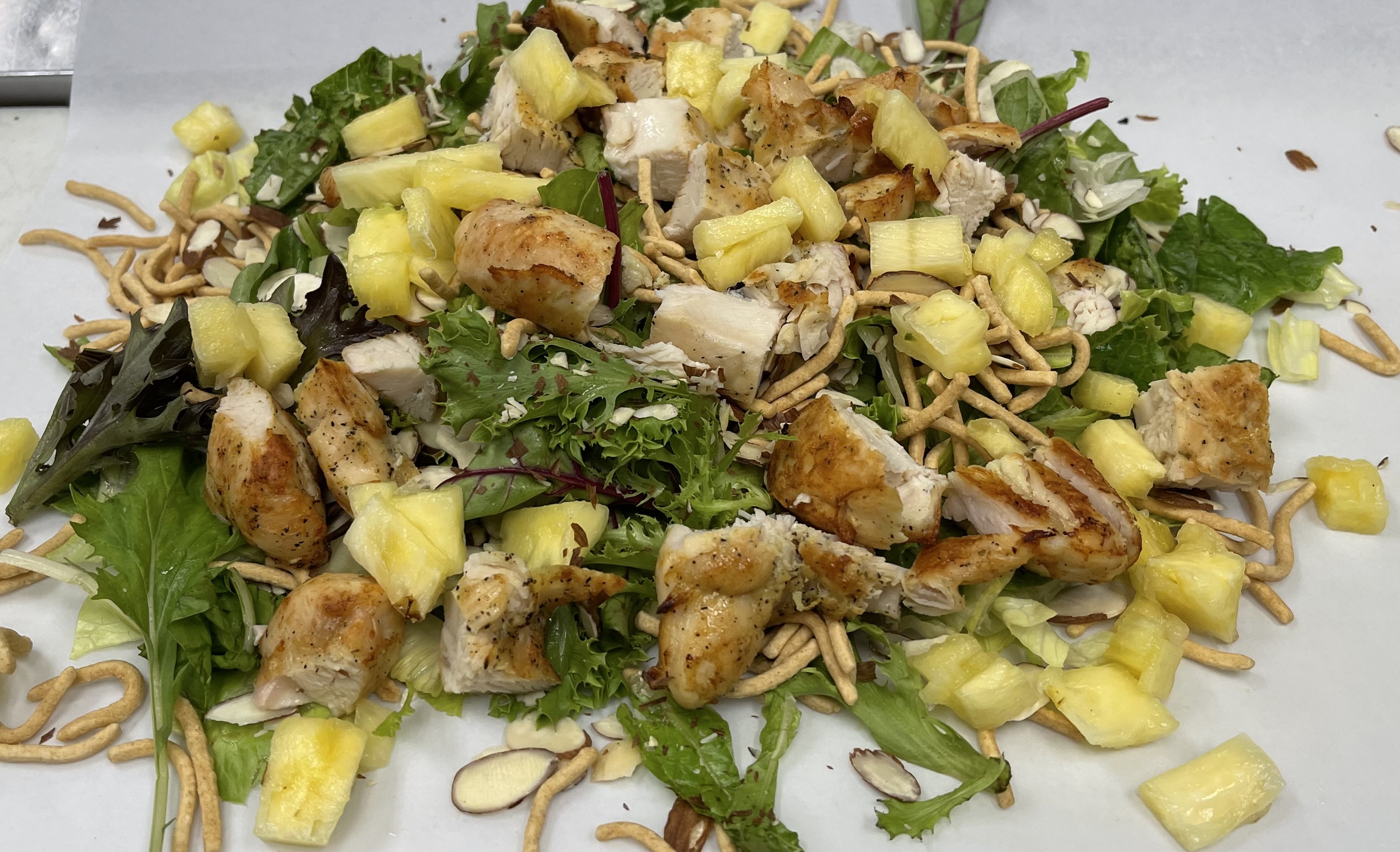 Order Regular Size Asian Chicken Salad food online from Ameci Pizza & Pasta store, Thousand Oaks on bringmethat.com