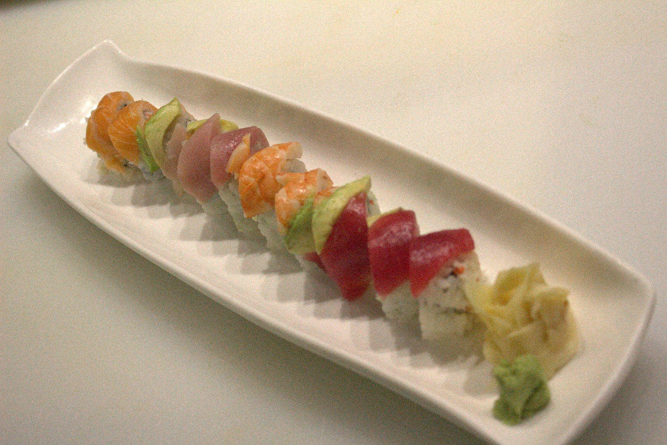 Order Rainbow Roll food online from The Gokan by Musashi store, Seattle on bringmethat.com