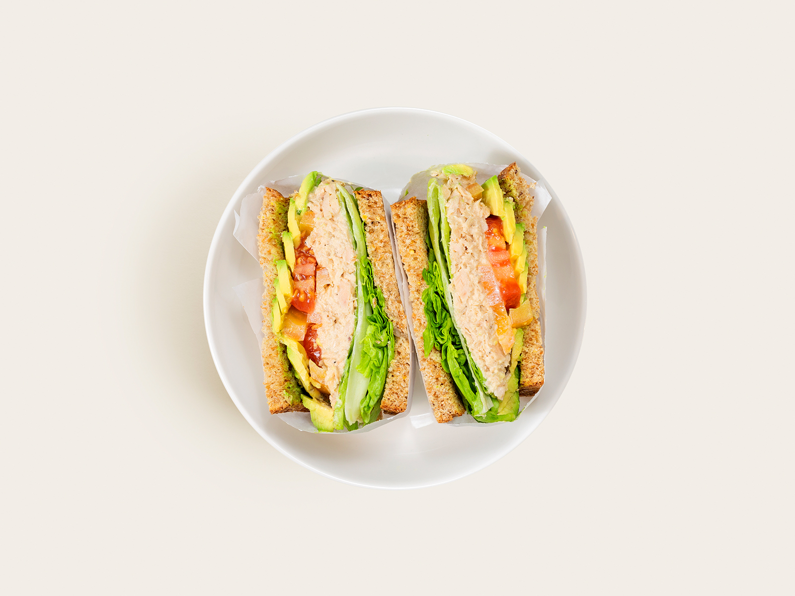 Order Tuna Avocado Sandwich food online from Power Lunch store, New York on bringmethat.com