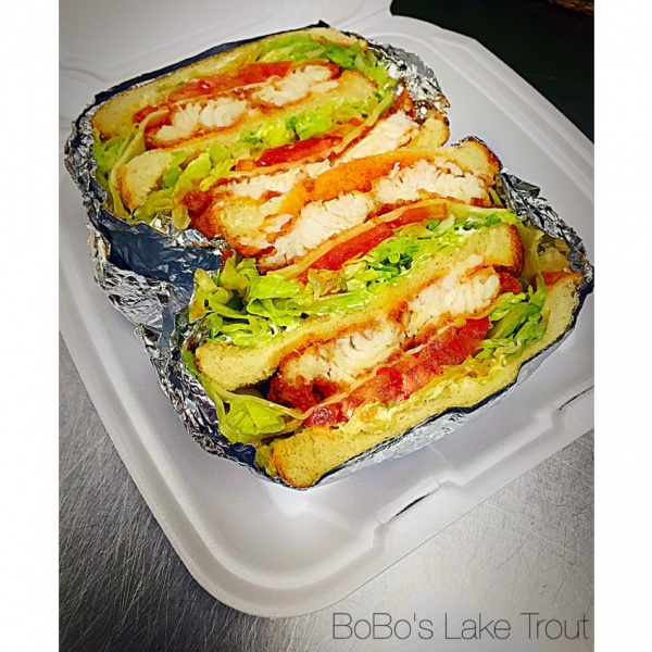 Order Whiting Triple Layer Fat Sandwich food online from Bobo's Lake Trout store, Clinton on bringmethat.com