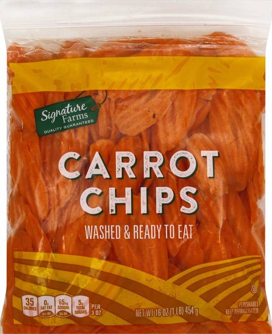 Order Signature Farms · Carrot Chips (16 oz) food online from Albertsons store, Sherman on bringmethat.com