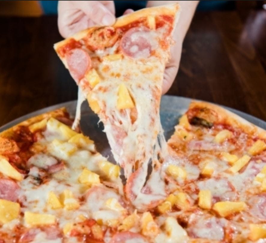 Order Hawaiian Pizza - Personal 12'' food online from Jonny Pizza store, Fort Worth on bringmethat.com