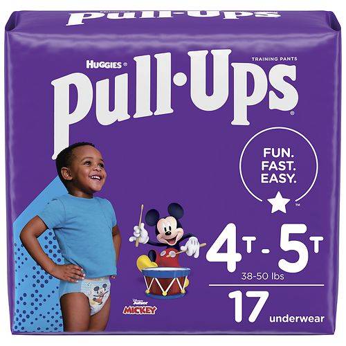 Order Huggies Pull-Ups Boys' Night-Time Potty Training Pants Size 6 4T - 5T - 17.0 ea food online from Walgreens store, CLEARWATER BEACH on bringmethat.com
