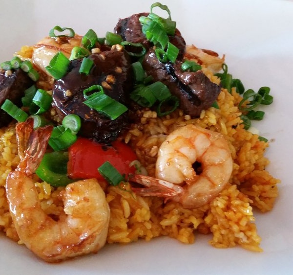 Order Surf and Turf Fried Rice food online from Anantra Thai Restaurant store, Woodland Hills on bringmethat.com