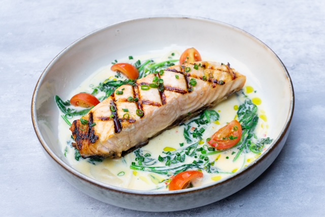 Order Grilled salmon food online from Azalea store, New York on bringmethat.com