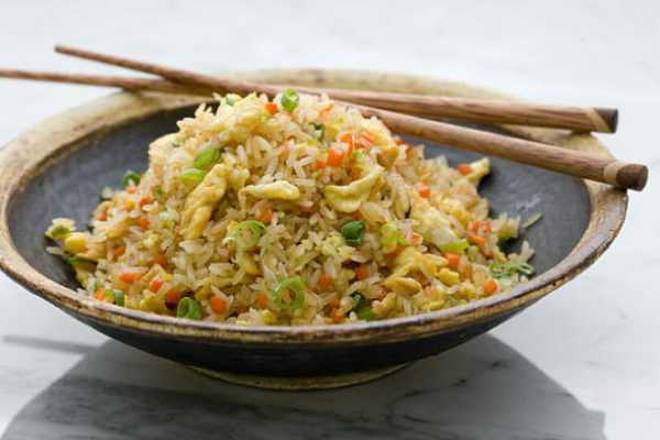 Order Cage Free Egg Fried Rice food online from 8 elements perfect cuisine store, San Jose on bringmethat.com