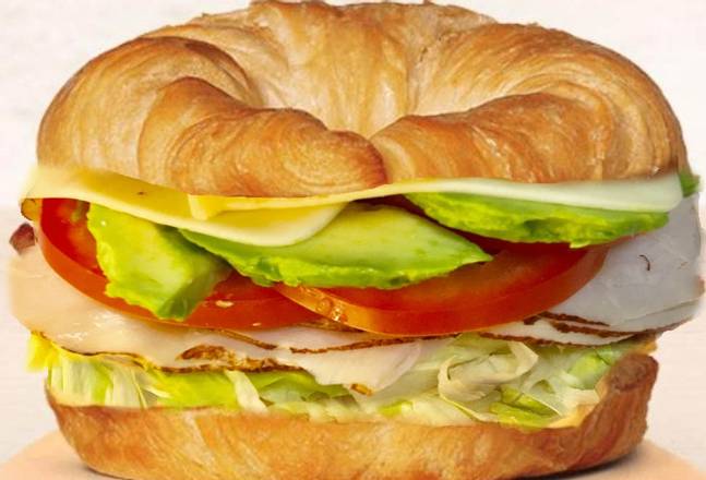 Order Turkey Sandwich Croissant food online from Soup Kettle Grille store, Meridian on bringmethat.com