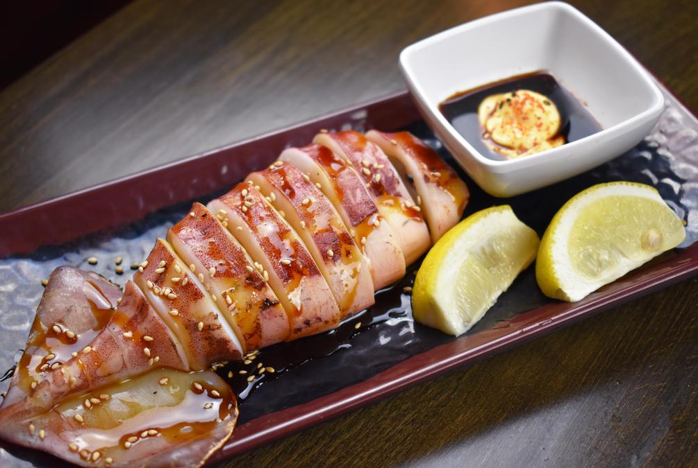 Order Grilled Squid Small Plate food online from Akaya Sushi, Izakaya & Ramen store, Richardson on bringmethat.com