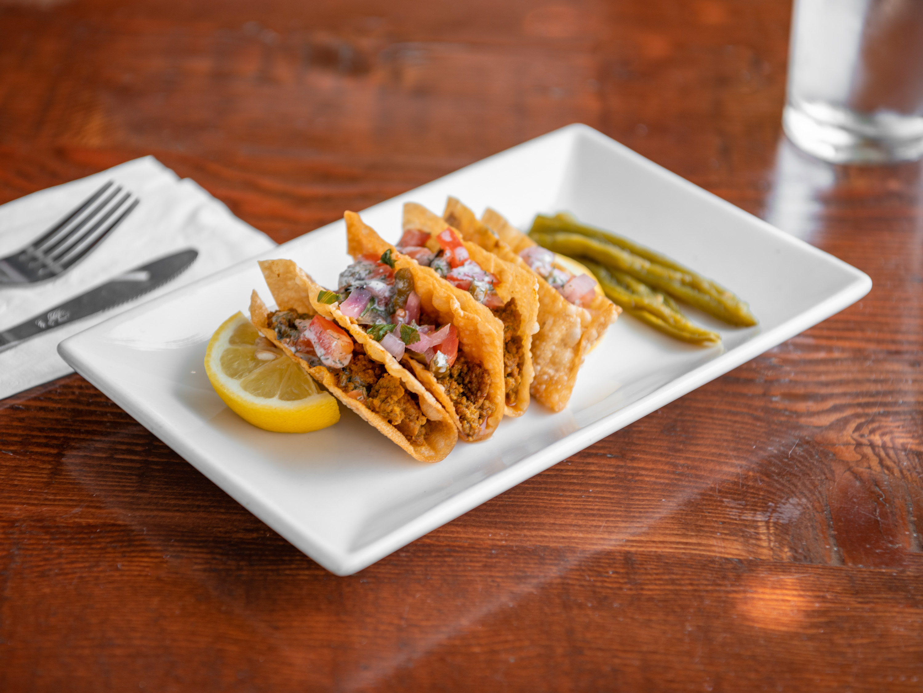 Order Mini Lamb Tacos food online from Albany Taproom store, Albany on bringmethat.com