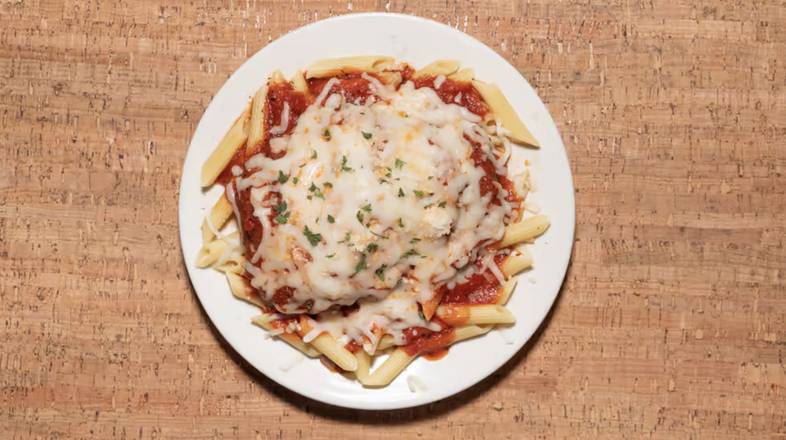 Order Chicken Parmigiana with Ziti food online from Comella store, Belmont on bringmethat.com