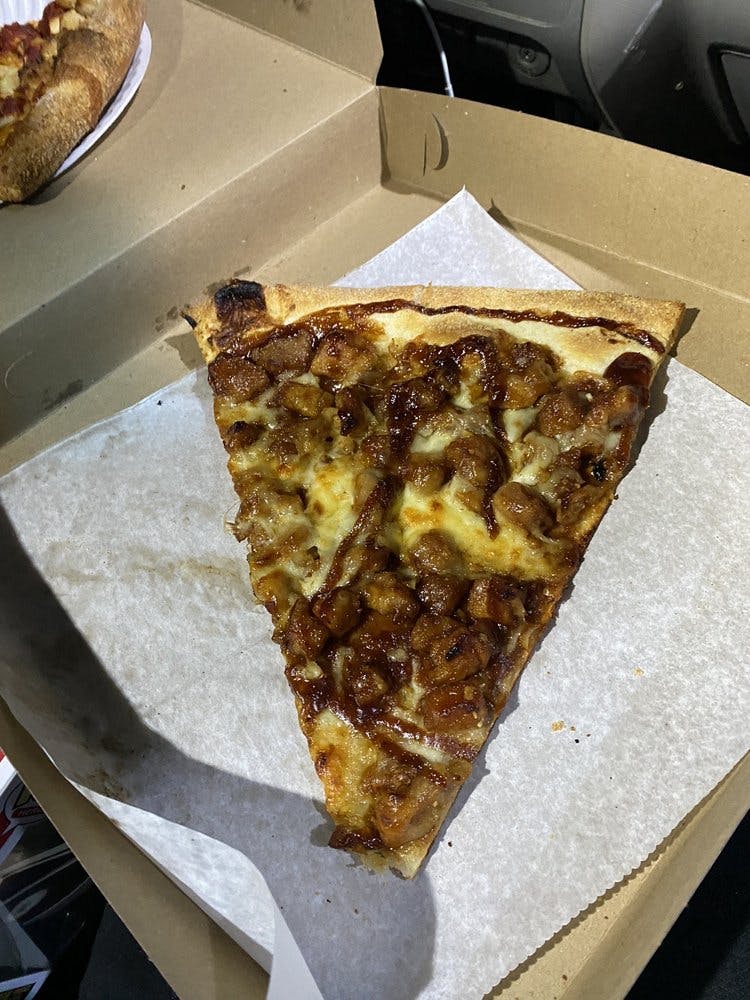 Order BBQ Chicken Pizza - Lg. 19" (8 Slices) food online from Brooklyn's Homeslice Pizzeria store, Brooklyn on bringmethat.com