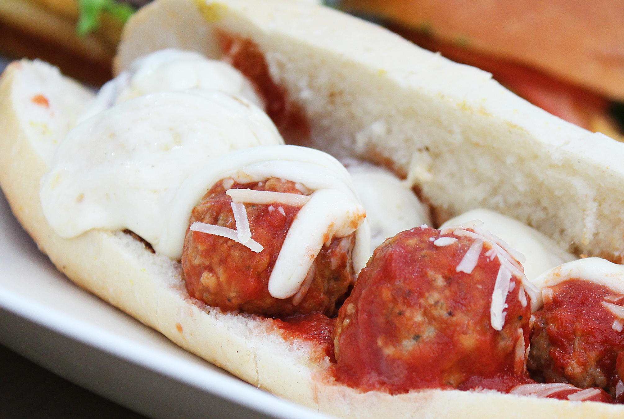 Order M14. Meatballs and Hero Sandwich food online from Green Cafe store, New York on bringmethat.com