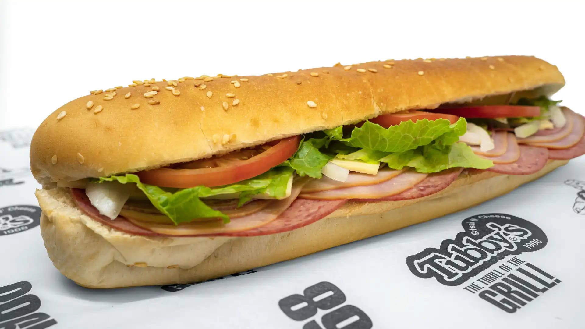 Order Tubby's Famous Sub - Small food online from Tubby's Grilled Submarines store, Westland on bringmethat.com