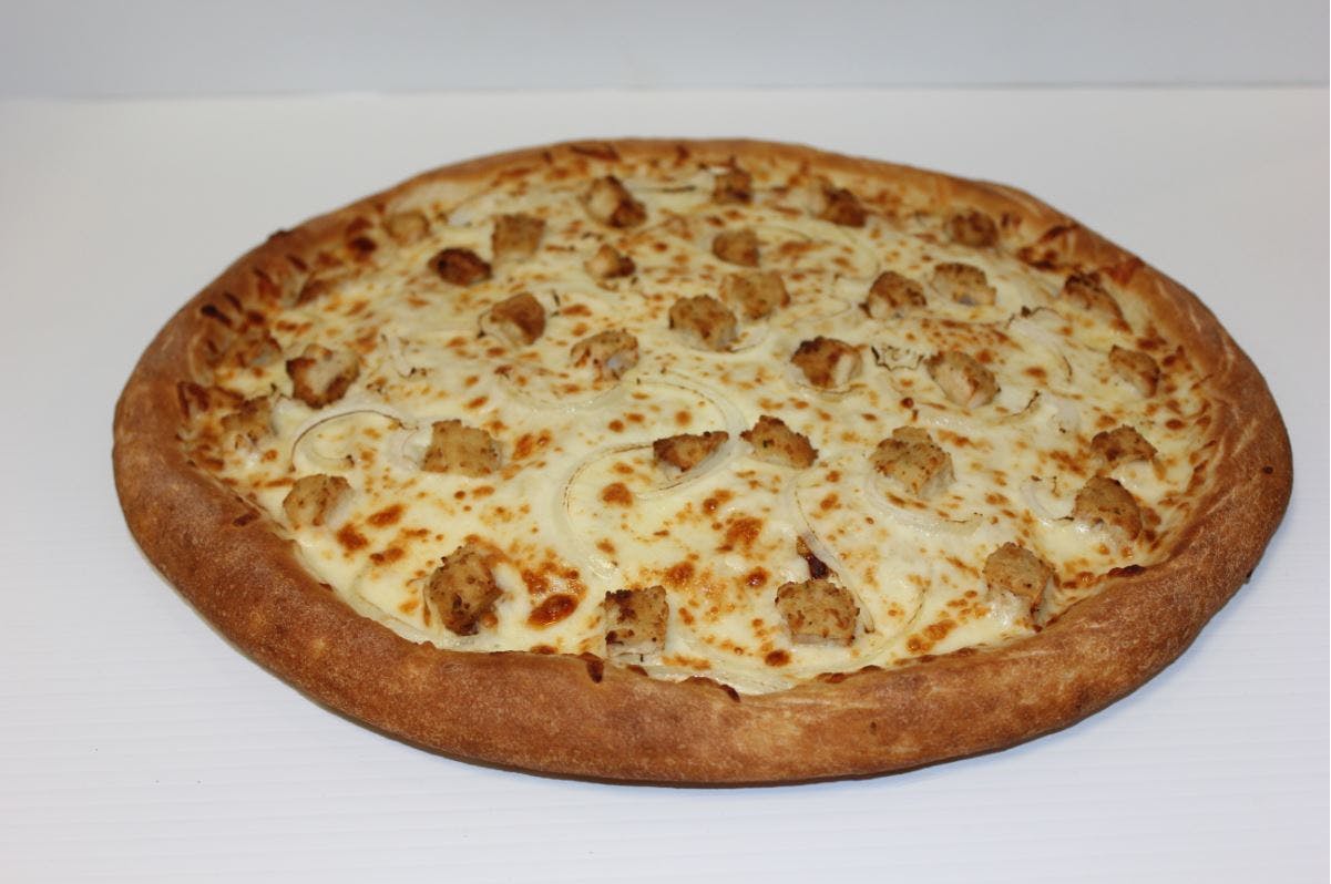 Order Chicken Alfredo Pizza - 8" (4 Slices) food online from Bellacino Pizza & Grinders store, South Point on bringmethat.com