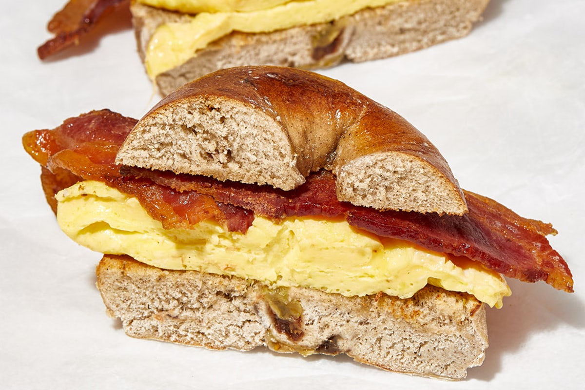 Order Bacon & Egg Sandwich food online from Spread Bagelry store, Philadelphia on bringmethat.com