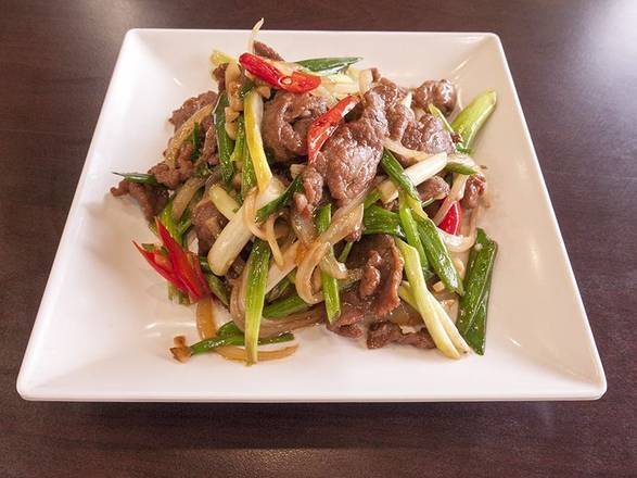 Order L8.葱爆羊肉Lamb w.Scallion food online from Taste of North China store, Jersey City on bringmethat.com