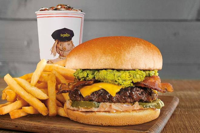 Order 1/3 lb Natural® Avocado Bacon Cheeseburger Combo food online from Farmer Boys store, Victorville on bringmethat.com