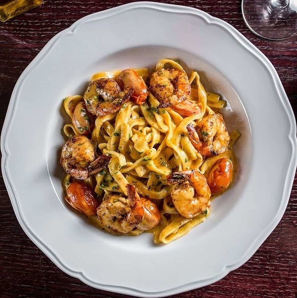Order Shrimp Diavolo - Pasta food online from Connies Pizza By The Pier store, Chicago on bringmethat.com