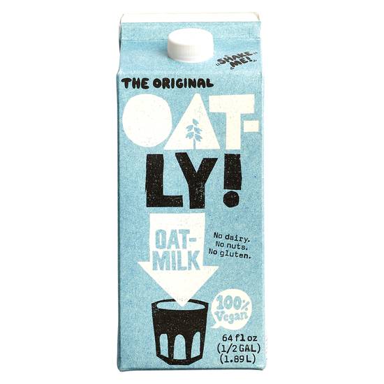 Order Oatly! The Original Oat Milk 64oz food online from Everyday Needs by Gopuff store, San Luis Obispo on bringmethat.com