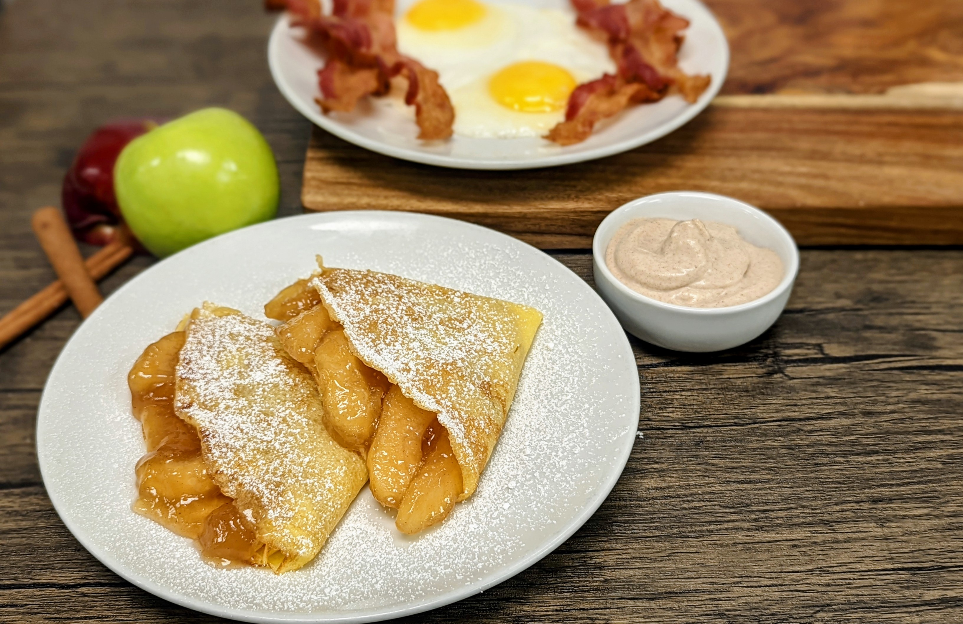 Order Cinn Apple Crepe Bkfst food online from Mimi's Cafe store, Knoxville on bringmethat.com