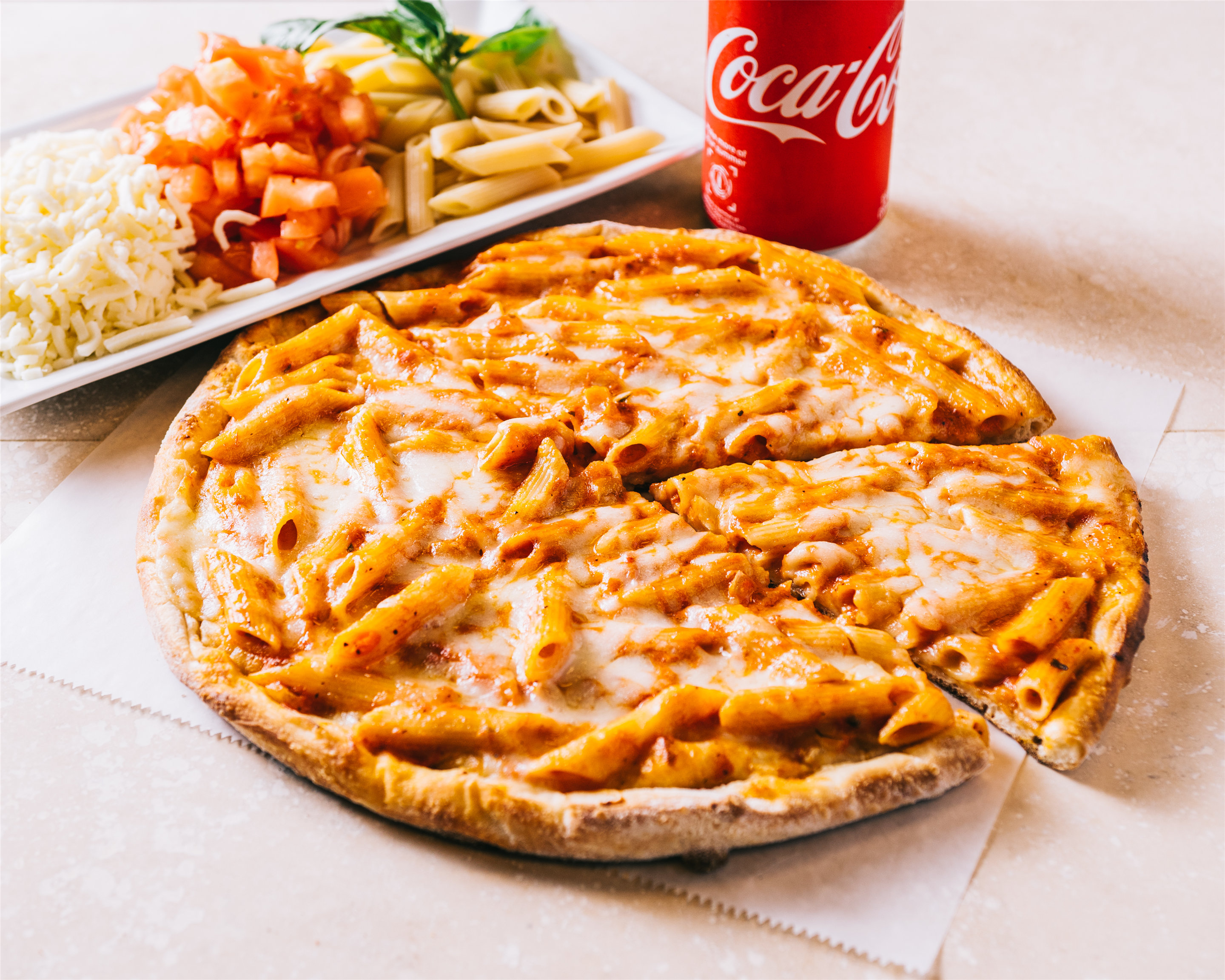 Order 16" Large Penne Vodka Pizza food online from Mr Burger And More store, Donna on bringmethat.com