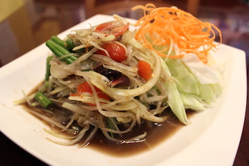 Order Som Tum Lao (Laos style papaya salad) food online from Chai Thai Noodles store, Hayward on bringmethat.com