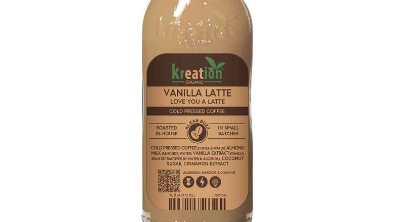 Order Cold Pressed Vanilla Latte food online from Kreation store, El Segundo on bringmethat.com