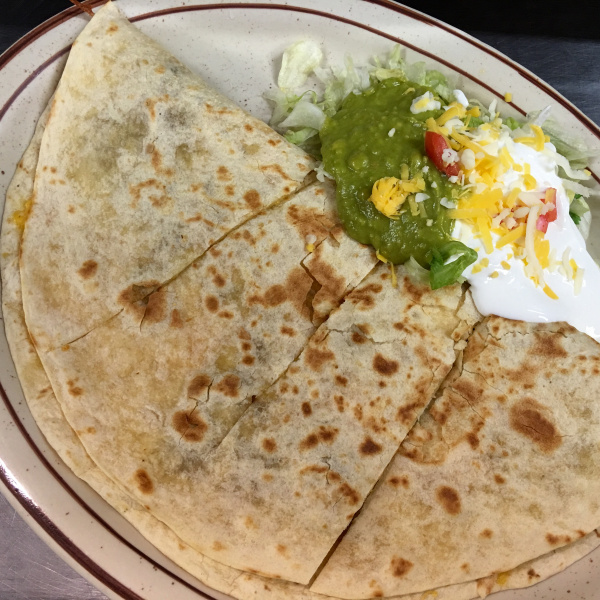 Order Quesadilla Deluxe food online from Tio's Mexican Food - Day Creek store, Rancho Cucamonga on bringmethat.com