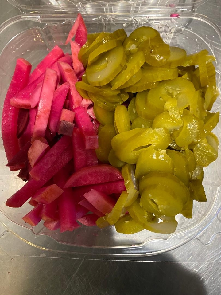 Order MIXED PICKELS food online from La Fresh Mediterranean Grill store, Plymouth on bringmethat.com