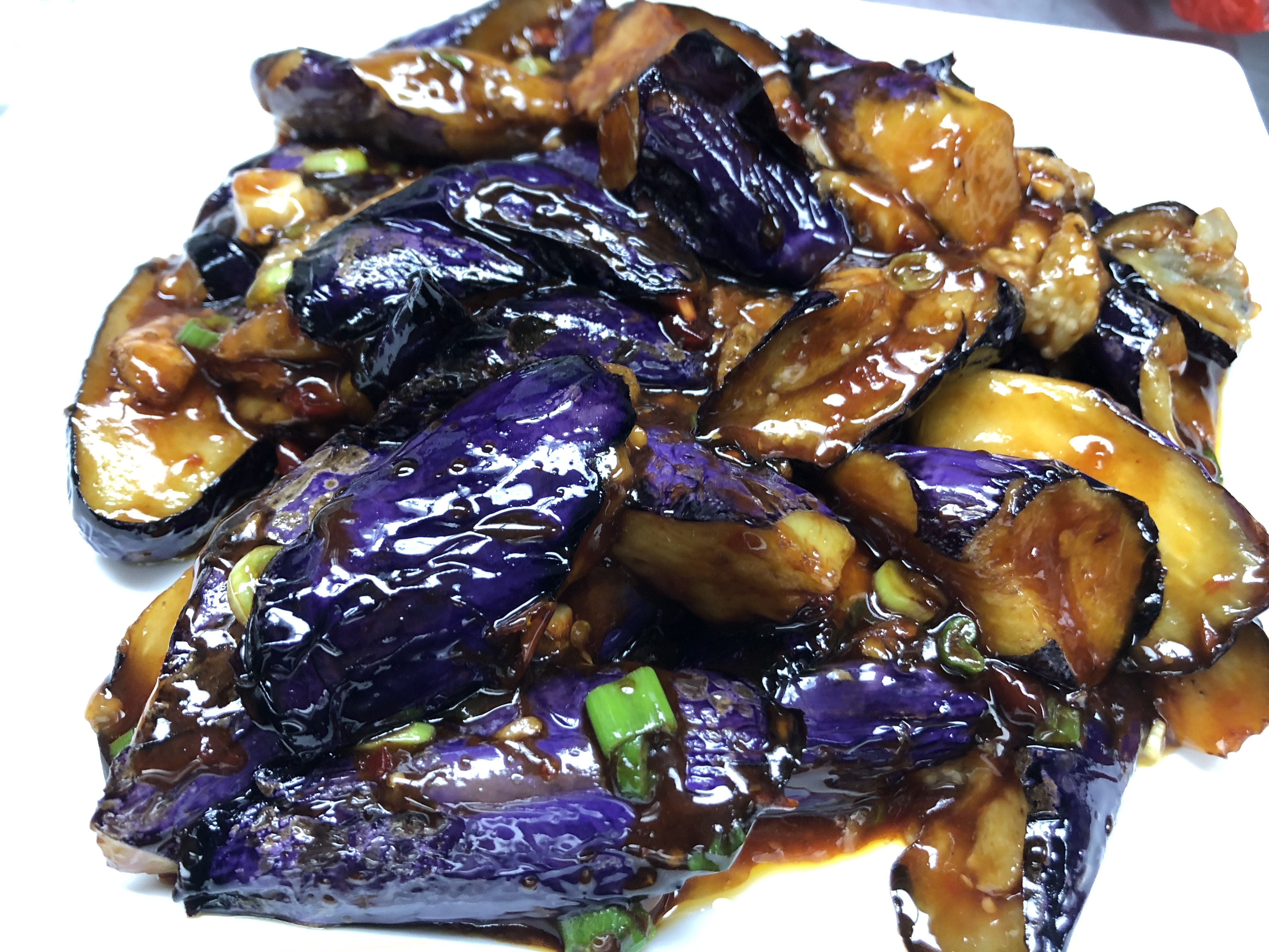 Order V6. Baby Eggplant with Spicy Garlic Sauce food online from Hui Restaurant & Bar store, New York on bringmethat.com
