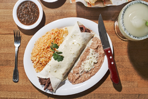 Order Burrito Campechano food online from Frontera Mex-Mex Grill store, Sugar Hill on bringmethat.com