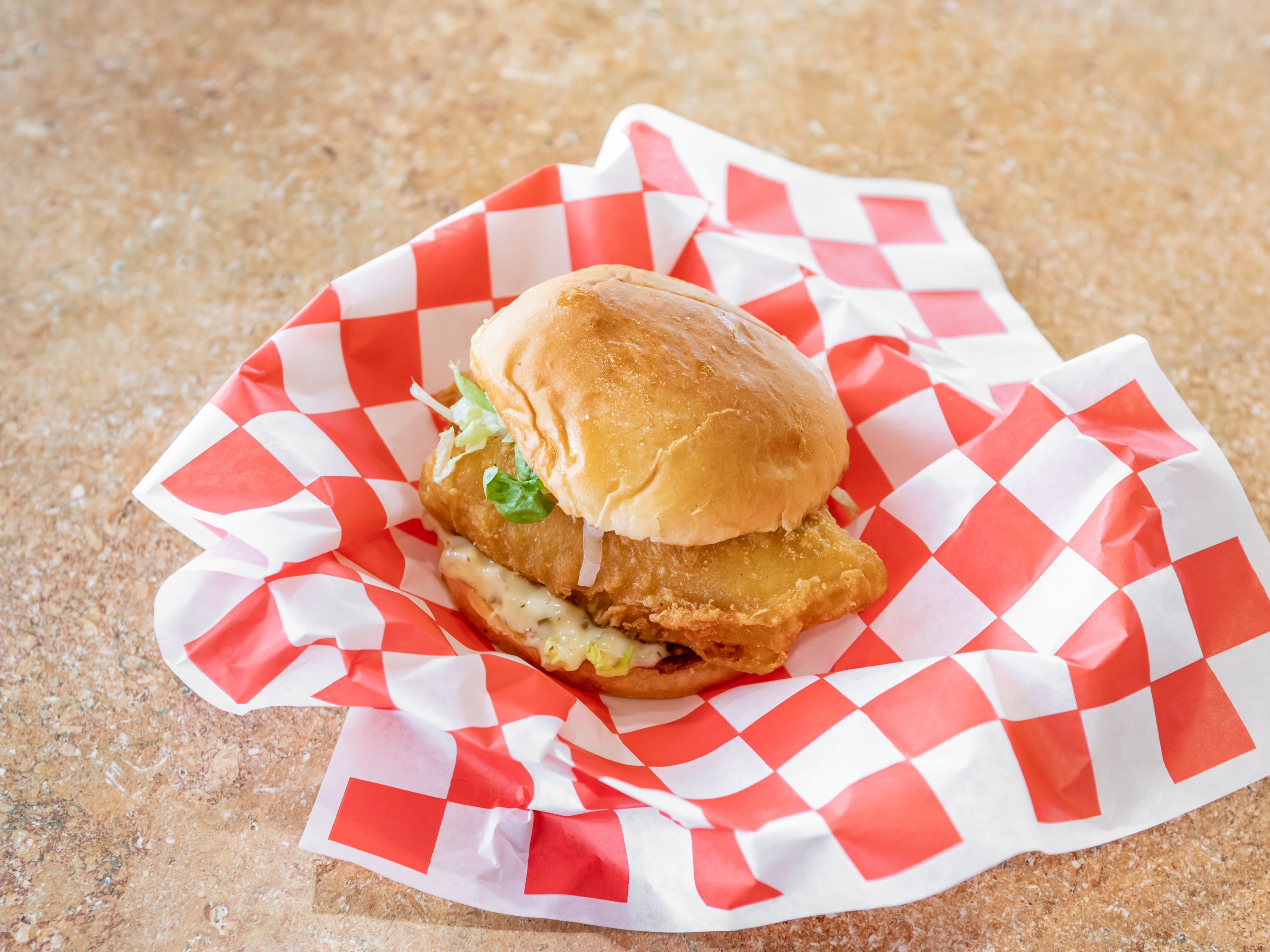 Order Fish Sandwich food online from Mac Steak In The Rough store, Rio Rancho on bringmethat.com