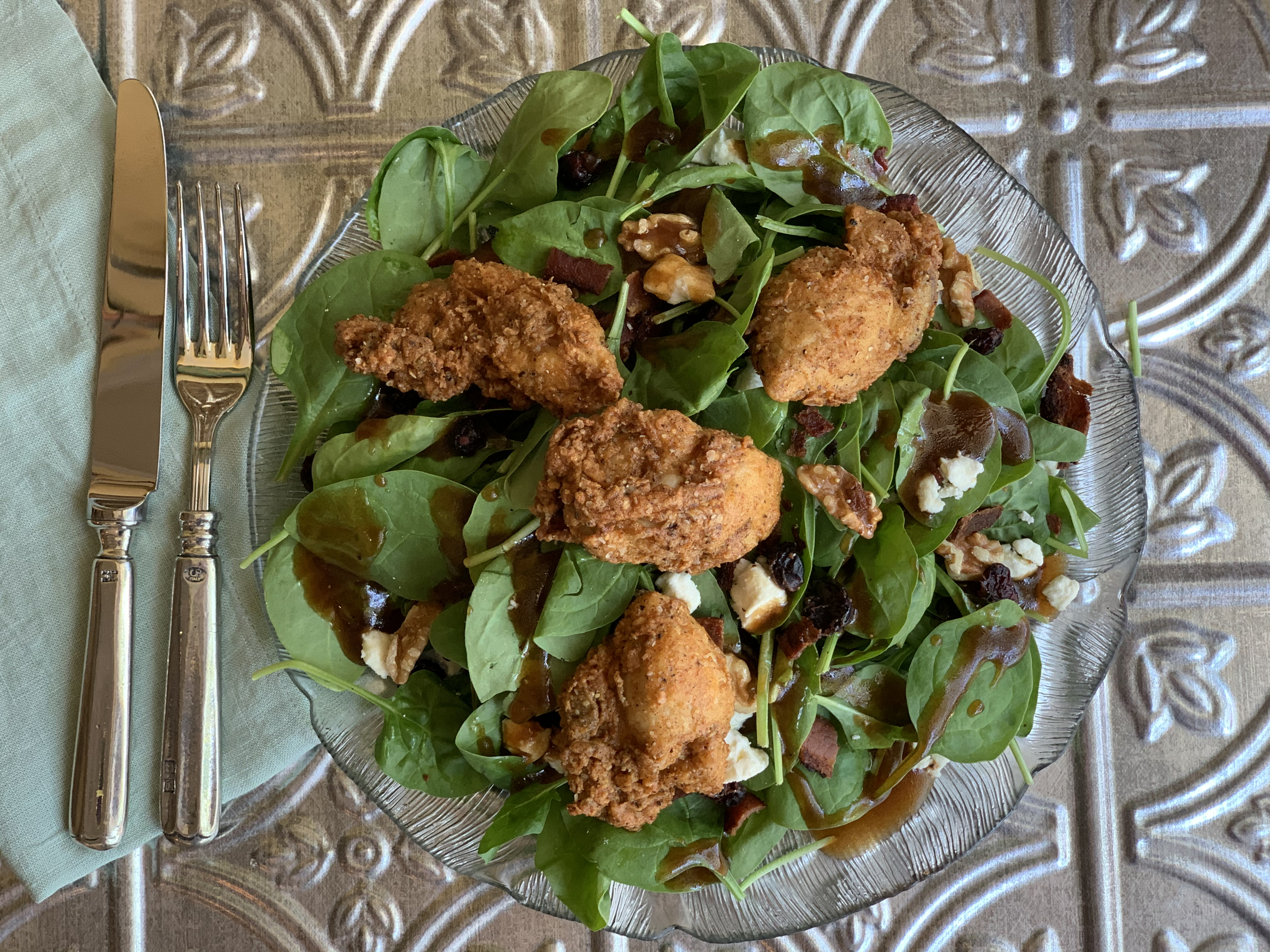 Order Spinach Salad  food online from The Hummingbird store, Fairfax on bringmethat.com