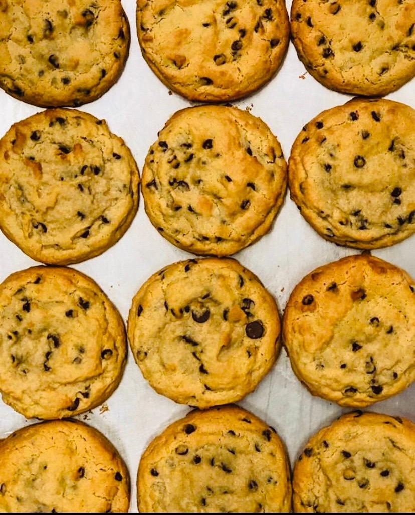 Order Chocolate Chip Cookies 4 pk  food online from Chocolate Wishes And Treats store, Clovis on bringmethat.com