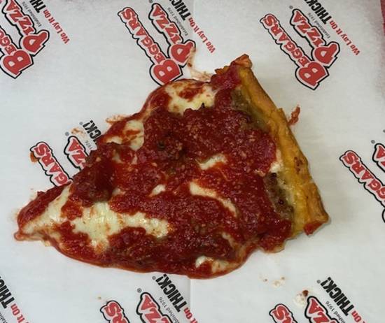 Order Deep Dish Pizza by the Slice food online from Beggars Pizza store, Chicago on bringmethat.com
